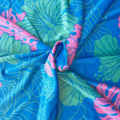 Hula Fabric / Hawaiian Flower / JKH-536-BLGR