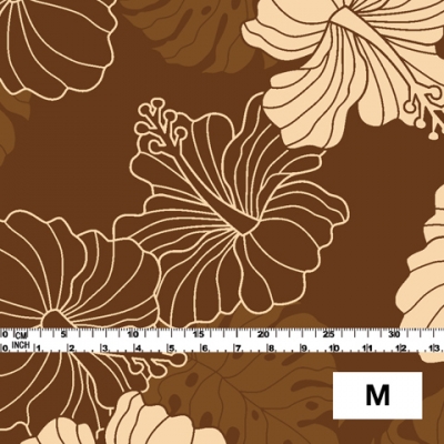 Hula Fabric / Hawaiian Flower / JKH-536-BR