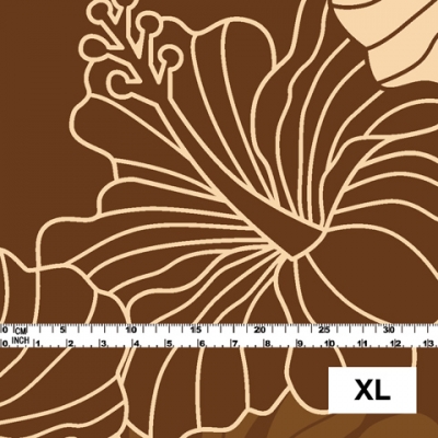 Hula Fabric / Hawaiian Flower / JKH-536-BR