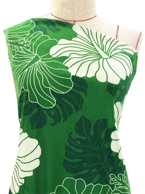 Hula Fabric / Hawaiian Flower / JKH-536-GR