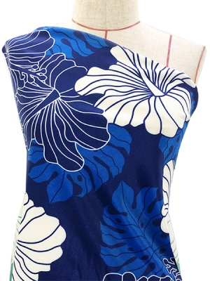 Hula Fabric / Hawaiian Flower / JKH-536-NV