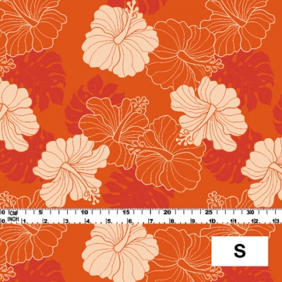 Hula Fabric / Hawaiian Flower / JKH-536-OR
