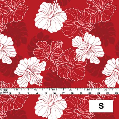 Hula Fabric / Hawaiian Flower / JKH-536-RD
