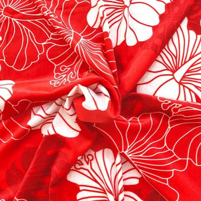 Hula Fabric / Hawaiian Flower / JKH-536-RD