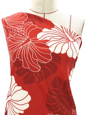 Hula Fabric / Hawaiian Flower / JKH-536-RD