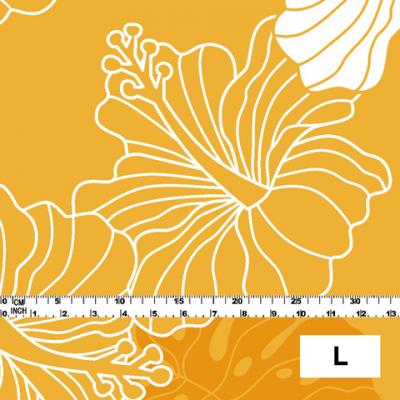 Hula Fabric / Hawaiian Flower / JKH-536-YE
