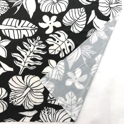 Hula Fabric / Hawaiian Flower / JKH-538-BKWH