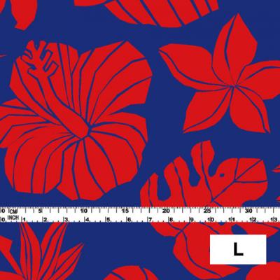 Hula Fabric / Hawaiian Flower / JKH-538-BLRD
