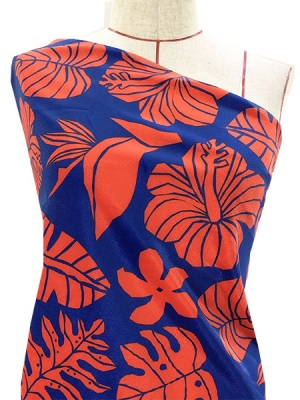 Hula Fabric / Hawaiian Flower / JKH-538-BLRD