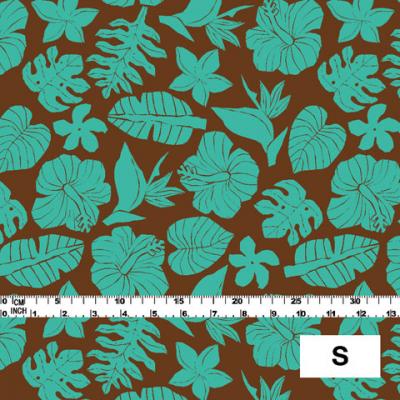 Hula Fabric / Hawaiian Flower / JKH-538-BRGR