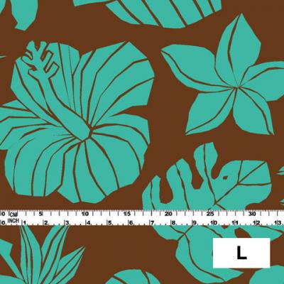 Hula Fabric / Hawaiian Flower / JKH-538-BRGR