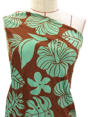 Hula Fabric / Hawaiian Flower / JKH-538-BRGR