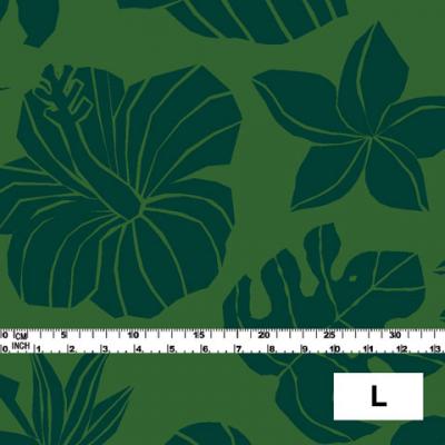 Hula Fabric / Hawaiian Flower / JKH-538-GR