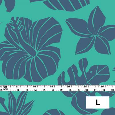 Hula Fabric / Hawaiian Flower / JKH-538-GRBL