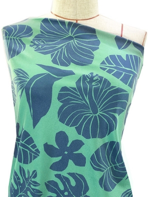 Hula Fabric / Hawaiian Flower / JKH-538-GRBL