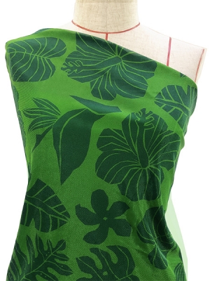Hula Fabric / Hawaiian Flower / JKH-538-GR