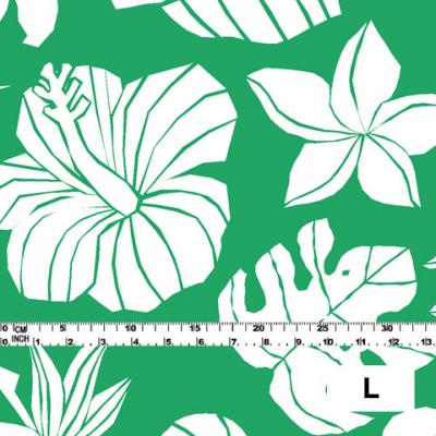 Hula Fabric / Hawaiian Flower / JKH-538-GRWH