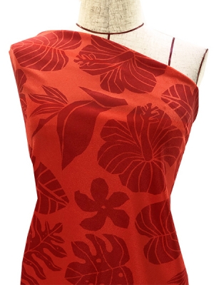 Hula Fabric / Hawaiian Flower / JKH-538-RD