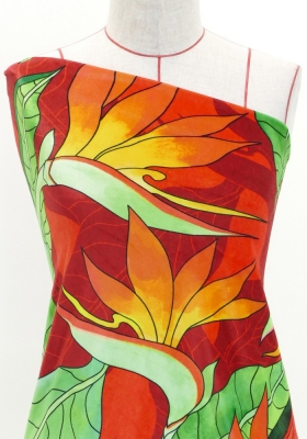 Hula Fabric / Strelitzia / JKH-550-RD