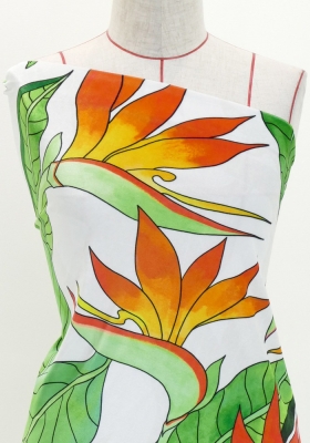 Hula Fabric / Strelitzia / JKH-550-WH