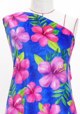 Hula Fabric / Hibiscus / JKH-554-BL