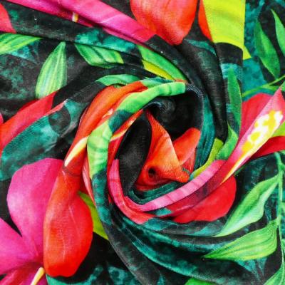 Hula Fabric / Hibiscus / JKH-554-GR