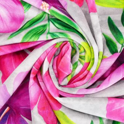 Hula Fabric / Hibiscus / JKH-554-GY