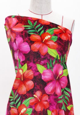 Hula Fabric / Hibiscus / JKH-554-PI