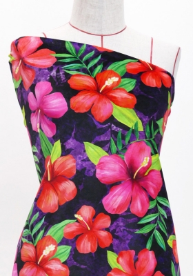 Hula Fabric / Hibiscus / JKH-554-PU