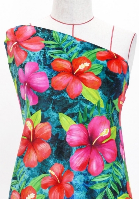Hula Fabric / Hibiscus / JKH-554-TBL