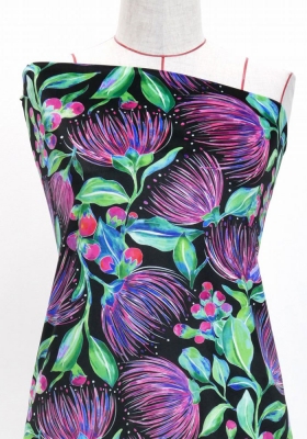 Hula Fabric / Lehua / JKH-560-BK