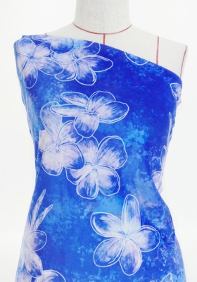 Hula Fabric / Plumeria / JKH-566-BL
