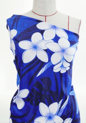 Hula Fabric / Plumeria / JKH-568-NV