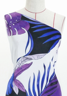Hula Fabric / Modern Leaf / JKH-572-PU