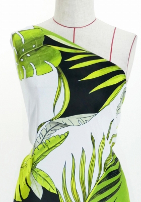 Hula Fabric / Modern Leaf / JKH-572-YEGR