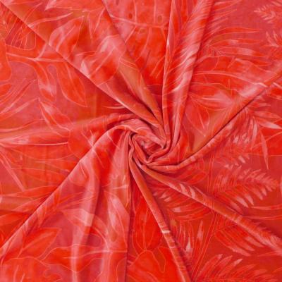 Hula Fabric / Hawaiian Leaf / JKH-574-RD