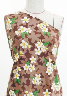 Hula Fabric / Plumeria / JKH-576-BR