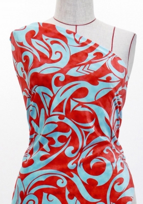 Hula Fabric / Kahiko&Tiare / JKH-578-RDLBL