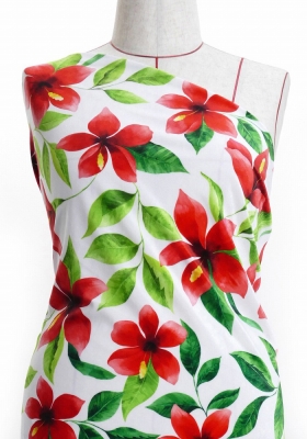 Hula Fabric / Hibiscus / JKH-586-WHRD