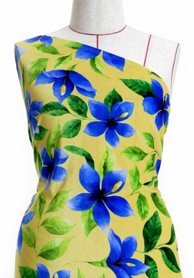 Hula Fabric / Hibiscus / JKH-586-YE