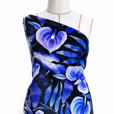 Hula Fabric / Anthurium / JKH-588-BL