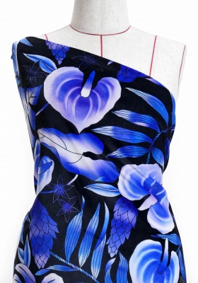 Hula Fabric / Anthurium / JKH-588-BL