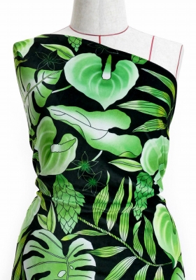 Hula Fabric / Anthurium / JKH-588-GR