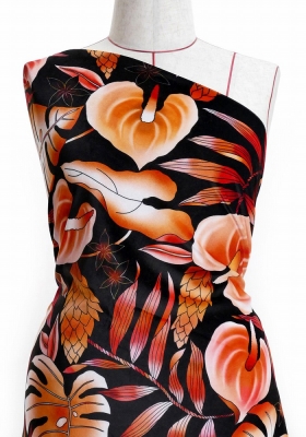 Hula Fabric / Anthurium / JKH-588-OR