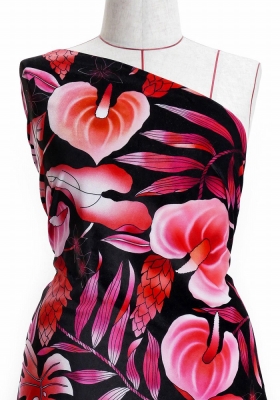 Hula Fabric / Anthurium / JKH-588-RD