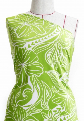 Hula Fabric / Kahiko&Hibiscus / JKH-592-GR