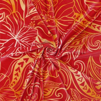 Hula Fabric / Kahiko&Hibiscus / JKH-592-RDOR