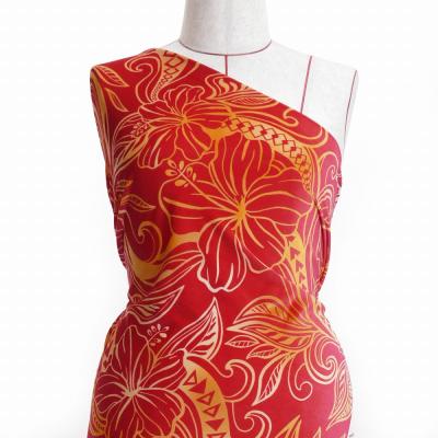 Hula Fabric / Kahiko&Hibiscus / JKH-592-RDOR