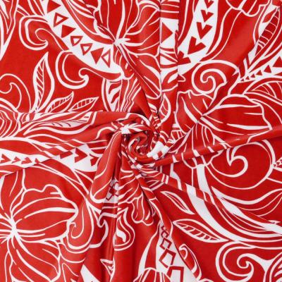 Hula Fabric / Kahiko&Hibiscus / JKH-592-RD