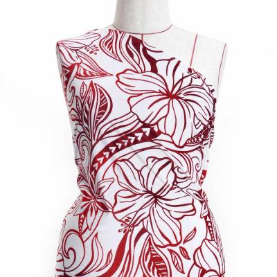Hula Fabric / Kahiko&Hibiscus / JKH-592-WHRD